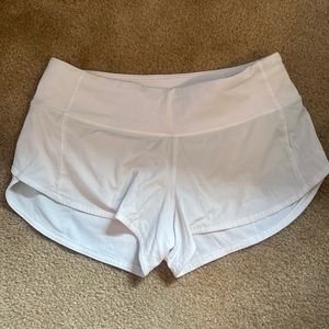 White lululemon shorts